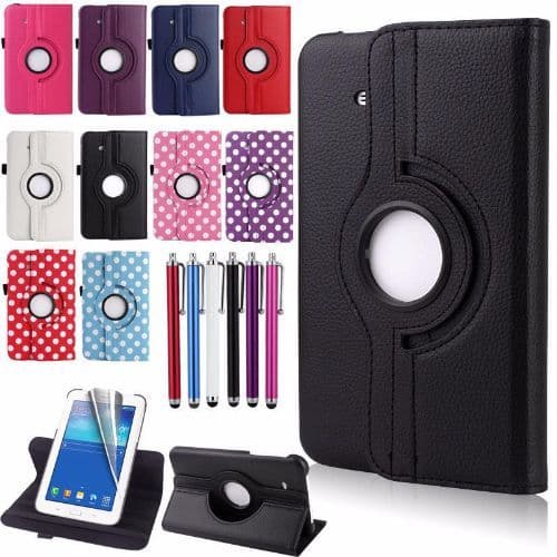 Samsung Galaxy Tab 3 7 Lite 360 Swivel Stand Case Cover